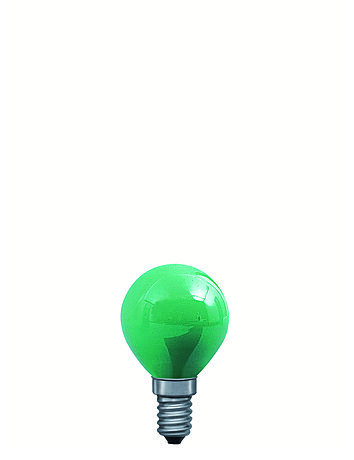 Žárovka kapka 25W E14 zelená