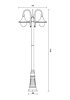 Exteriérová lampa Varese 9794 2,1m Redo Group