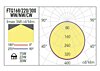 Vestavné LED SMD FTQ220WW MWH světlo Arelux 22W, 1521lm, 3000K