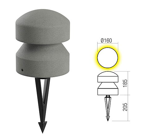 Sloupek Cliff 91109 pr.16cm Redo group