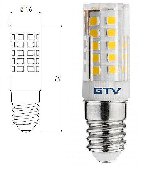 GTV LED žárovka LD-E14P35WE-30 E14 3000K 2,5W
