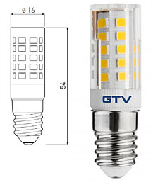 LED žárovka LD-E14P35WE-30 E14 3000K 2,5W