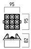 Zápustné LED svítidlo XCUBIK 3000K CB08WW MWH/BK