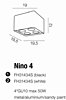 Bodové svítidlo Nino 4 AZ1387 Azzardo