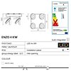 Stropní bodové LED svítidlo Azzardo Enzo 4KW AZ0674