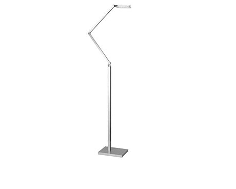 Stojací lampa DARWIN 1x LED 4,8 W matný nikl