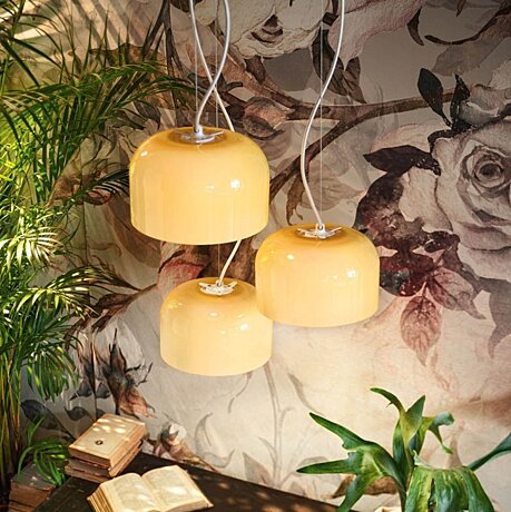 Italské LED světlo Giarnieri Bell L3 B + BELL S AI jantarové