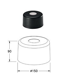 Italské stínidlo 3804-57-101 průměr 15cm Fabas