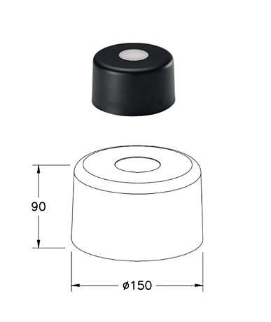 Italské stínidlo 3804-57-101 průměr 15cm Fabas