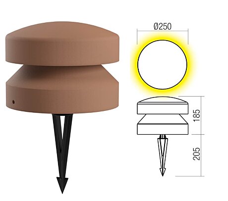Sloupek Cliff 91126 pr.25cm 360° Redo group
