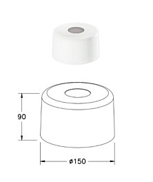 Italské stínidlo 3804-57-102 průměr 15cm Fabas