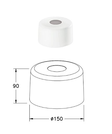 Italské stínidlo 3804-57-102 průměr 15cm Fabas