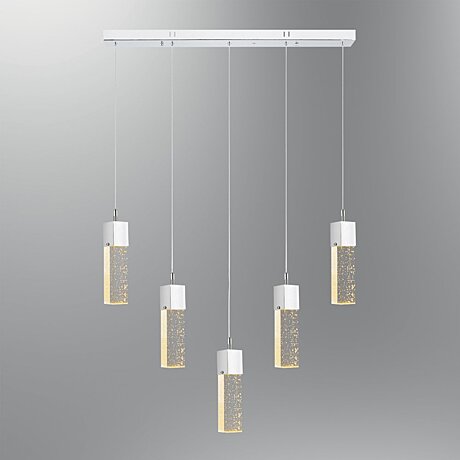 Závěsné LED světlo Ozcan 6110-5AS chrom