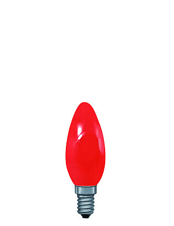 Žárovka svíčka 25W E14 červená