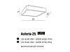 Stropní LED svítidlo Asteria 25 IP44 AZ2072 3000K Azzardo