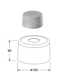 Italské stínidlo 3804-57-288 průměr 15cm Fabas