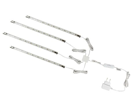 Sada 4 LED pásků ultratenké nábytkové světlo PL-2125