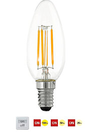 Krokově stmívatelná LED žárovka E14 4,5W 110182 Eglo