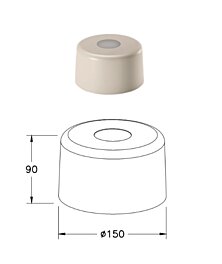 Italské stínidlo 3804-57-355 průměr 15cm Fabas