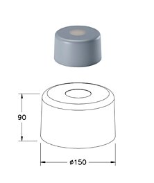 Italské stínidlo 3804-57-374 průměr 15cm Fabas
