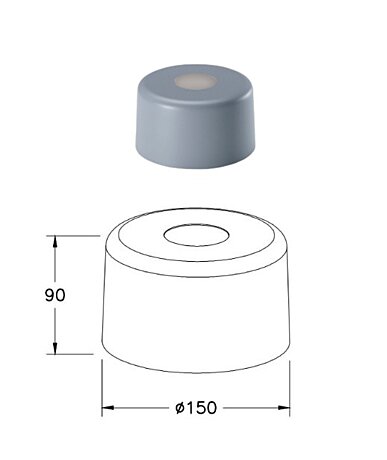 Italské stínidlo 3804-57-374 průměr 15cm Fabas