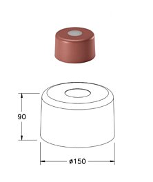 Italské stínidlo 3804-57-375 průměr 15cm Fabas