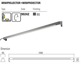 Nastavitelný LED miniprojektor Tack 90242 Redo Group 1m