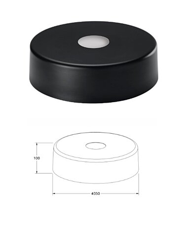 Italské stínidlo 3805-57-101 průměr 35cm Fabas