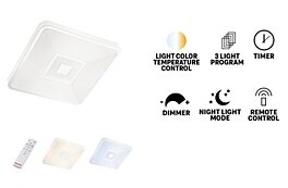 Stropní CCT světlo 05-948 APOLLO s dálkovým ovladačem