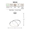 Závěsné LED svítidlo Ozcan 5635-2A chrome