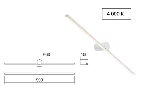 Koupelnové světlo 01-4034 Row 90cm Redo group