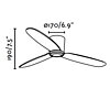 Stropní ventilátor Faro Nias 33472