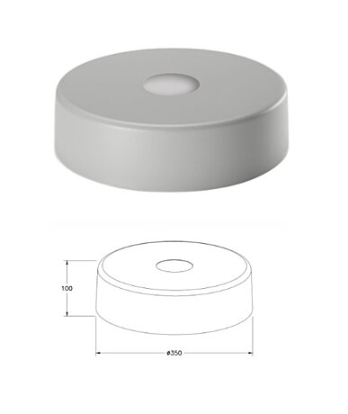 Italské stínidlo 3805-57-288 průměr 35cm Fabas