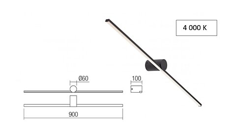 Koupelnové světlo 01-4036 Row 90cm Redo group