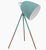 Stolní lampička DUNDEE Vintage Eglo 49337 pastelově modrá 44cm