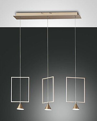 Italské LED světlo Fabas Sirio 3390-49-225 matná zlatá