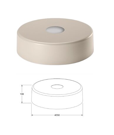 Italské stínidlo 3805-57-355 průměr 35cm Fabas