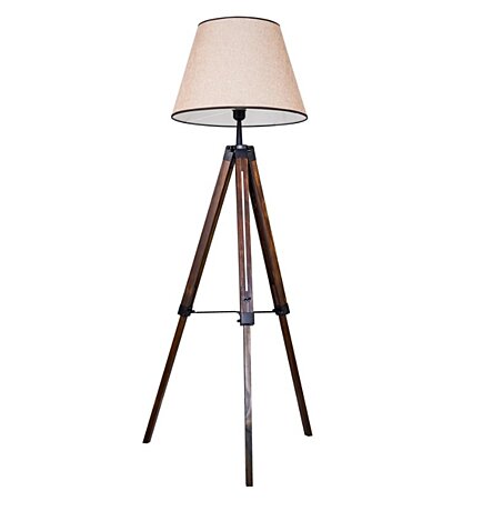 Stojací lampa 6321L dřevěná 1,5m