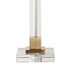 Anglická lampa EU67521PB41202TE křišťál, mosaz a tyrkysový samet 63cm