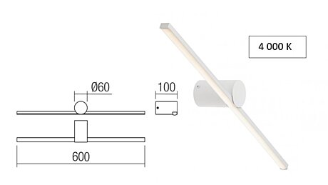 Koupelnové světlo 01-4030 Row 60cm Redo group