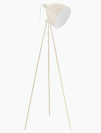Stojací lampa  DUNDEE Vintage Eglo 49338 smetanová 1,4m