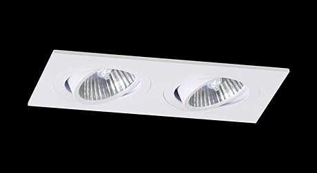 Vestavné svítidlo Aluminio Blanco, bílá,