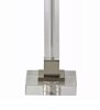 Anglická lampa EU67521SN41202TE křišťál, satin nikl a tyrkysový samet 63cm