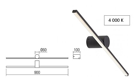 Koupelnové světlo 01-4032 Row 60cm Redo group