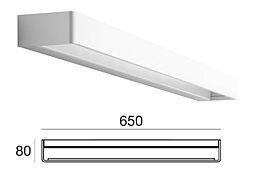 Italské LED světlo Metal 90324 LineaLight bílé 65cm
