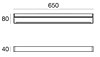 Italské LED světlo Metal 90324 LineaLight bílé 65cm