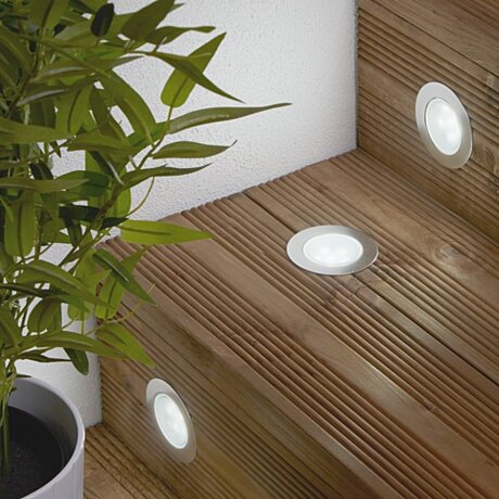 Venkovní zápustná LED svítidla do schodů 10KUSŮ EU1130-10SS Searchlight
