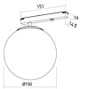 Stmívatelný LED spot SCKRS11UWW GB 2700K do lišt z řady XCLICK S RECESSED/SURFACE