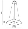Závěsné LED svítidlo AZ2666 DONUT Square Pendant CCT 46 Azzardo