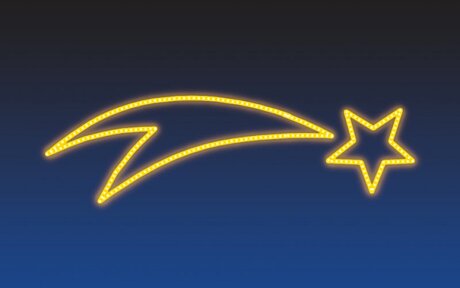 VÁNOČNÍ KOMETA, žlutá